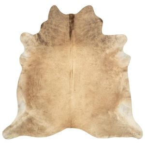 vidaXL Tappeto in Vera Pelle Bovina 150x170 cm Beige