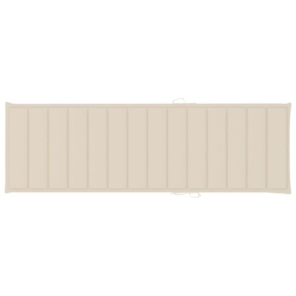 vidaXL Lettino da Giardino con Tavolino Cuscino Legno Pino Impregnato