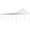 vidaXL Gazebo con Tetto Bianco 11,15x4,08x3,22 m in Polietilene