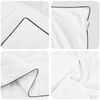vidaXL Duvet Invernale con cuscino 2 pcs Bianco Piuma d'anatra