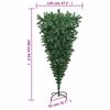 vidaXL Albero di Natale Capovolto con Supporto Verde 240 cm in PVC