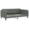 vidaXL Letto da Giorno Grigio Scuro 100x190 cm in Tessuto