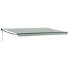 vidaXL Tenda retrattile Verde e Bianco 500 &times; 300 cm
