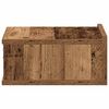 vidaXL Comodini Pensili 2pz Legno Antico 40x32x15 cm Legno Multistrato