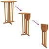 vidaXL Set da Bar Pieghevole 5 pz in Legno Massello di Teak