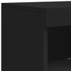 vidaXL Credenza con Luci LED Nera 181,5x37x100 cm