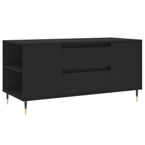 vidaXL Tavolino da Salotto Nero 102x44,5x50 cm in Legno Multistrato