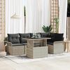 vidaXL Set Divano da Giardino 6 pcs Grigio chiaro polyrattan