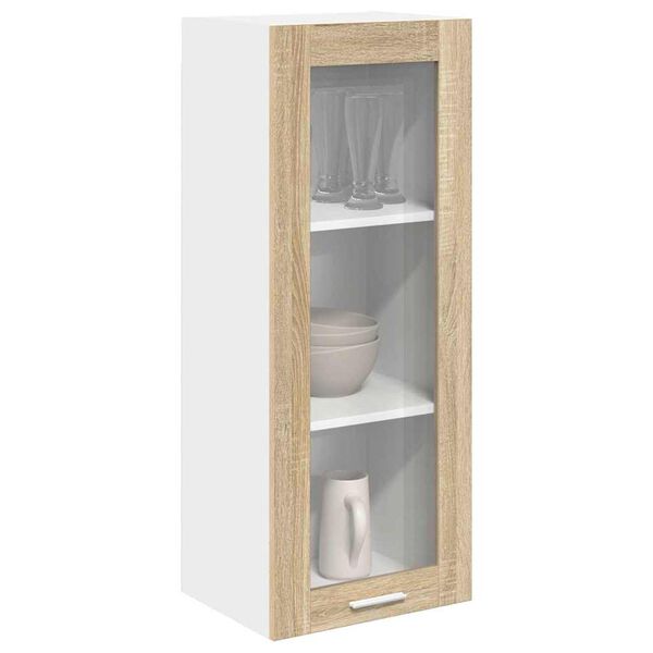 vidaXL Armadio pensile con porta Rovere Sonoma 40 x 31 x 100 cm