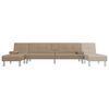 vidaXL Divano Letto a L Cappuccino 255x140x70 cm in Similpelle