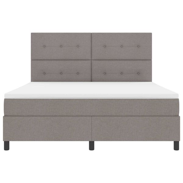 vidaXL Letto a molle con materasso con led Talpa 180 x 200 cm Tessuto