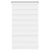 vidaXL Tenda a rullo zebra 50,9x100 cm Tessuto Larghezza 46,7 cm bianco