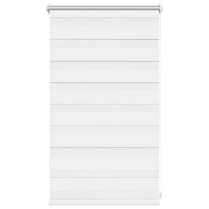 vidaXL Tenda a rullo zebra 50,9x100 cm Tessuto Larghezza 46,7 cm bianco