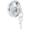 vidaXL Lucchetti Discus con Chiavi 12 pz Argento 6 x 2.3 x 6 cm