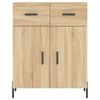 vidaXL Credenza Rovere Sonoma 69,5x34x90 cm in Legno Multistrato