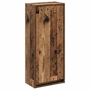 vidaXL Mobile lavabo da parete Legno antico 35 x 20 x 81 cm