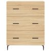 vidaXL Credenza Rovere Sonoma 69,5x34x180 cm in Legno Multistrato