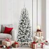 vidaXL Albero di Natale artificiale con 300 LED Bianco 180 cm