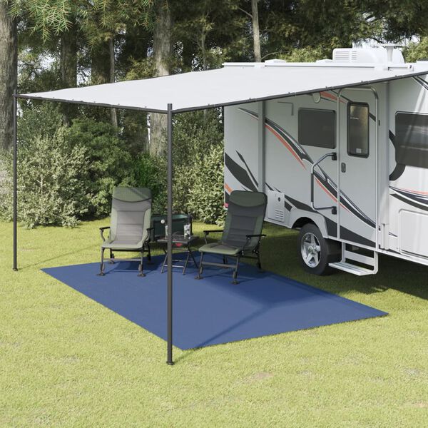 vidaXL Tappeto da Tenda Blu 4x2,5 m