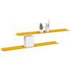 vidaXL Mensola sospesa 2 pcs Giallo senape 100 x 9 x 2,5 cm Acciaio