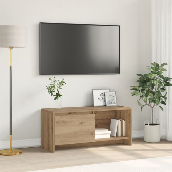vidaXL Set mobile TV Rovere artigianale 90 x 35 x 40 cm
