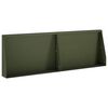 vidaXL Muro di contenimento 2 pz 60 x 12 x 40 cm Acciaio Verde Oliva
