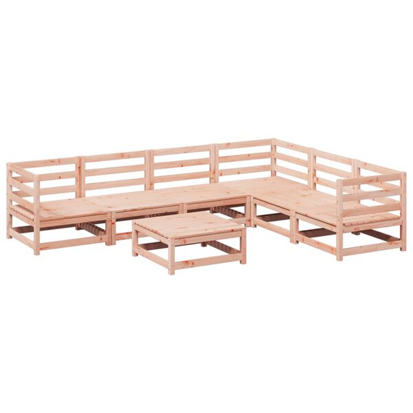 vidaXL Set Divani da Giardino 7 pz in Legno Massello Abete Douglas