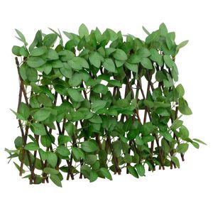 vidaXL Traliccio Edera Artificiale Espandibile Verde 180x30 cm
