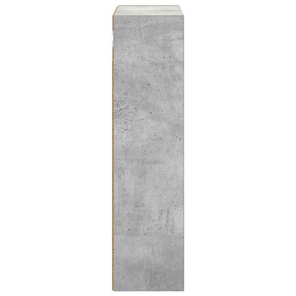 vidaXL Armadio da bagno a muro Grigio Cemento 40 x 16 x 62,5 cm