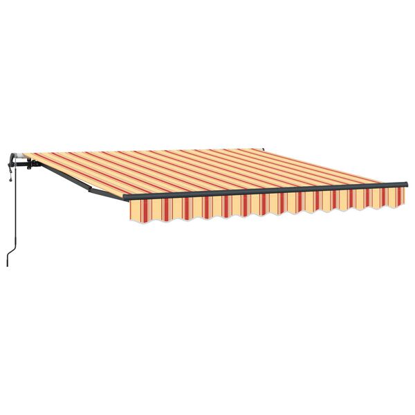vidaXL Tenda Retrattile Giallo e Arancione 350 x 250 cm