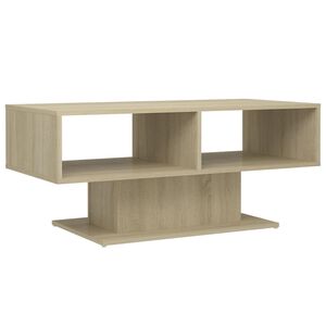 vidaXL Tavolino Salotto Rovere Sonoma 103,5x50x44,5 Legno Multistrato