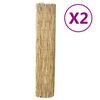 vidaXL Recinzioni in Canna 2 pz 150x500 cm