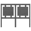 vidaXL Testiera per Letto Grigia 125,5x4x100 cm Legno Massello di Pino