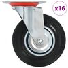 vidaXL Ruote Girevoli 16 pz 125 mm