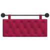vidaXL Testata appesa Rosso Vino 110 x 55 x 7 cm Velluto
