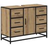 vidaXL Mobile da Bagno Rovere artigianale 80 x 33 x 60 cm