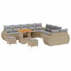 vidaXL Set Divano da Giardino 13 pz Beige polyrattan