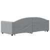 vidaXL Divano Letto con Letto Estraibile Grigio Chiaro 80x200 Tessuto