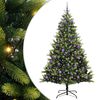 vidaXL Albero di Natale Artificiale a Cerniera con 300 LED 240 cm
