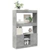 vidaXL Credenza Grigio Cemento 92x33x140 cm in Legno Multistrato