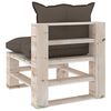 vidaXL Set Divani da Giardino Pallet 7 pz con Cuscini in Legno di Pino