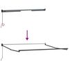 vidaXL Tenda Sole Retrattile Manuale 300x250 cm Marrone