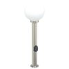 vidaXL Lampada a paletto con presa elettrica 80 cm Acciaio Inox IP44