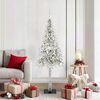 vidaXL Albero di Natale con 150 LED Bianco 150 cm PE e Acciaio