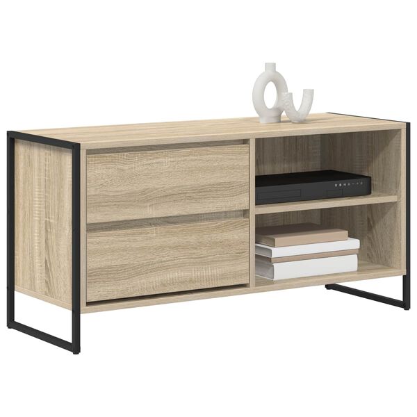 vidaXL Mobile TV Sonoma 100 x 36 x 49,5 cm Legno multistrato