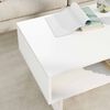 vidaXL Tavolino da salotto Bianco 80 x 46 x 35 cm Legno multistrato