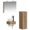 vidaXL Set di Armadi da Bagno 4 pz Rovere Artigianale