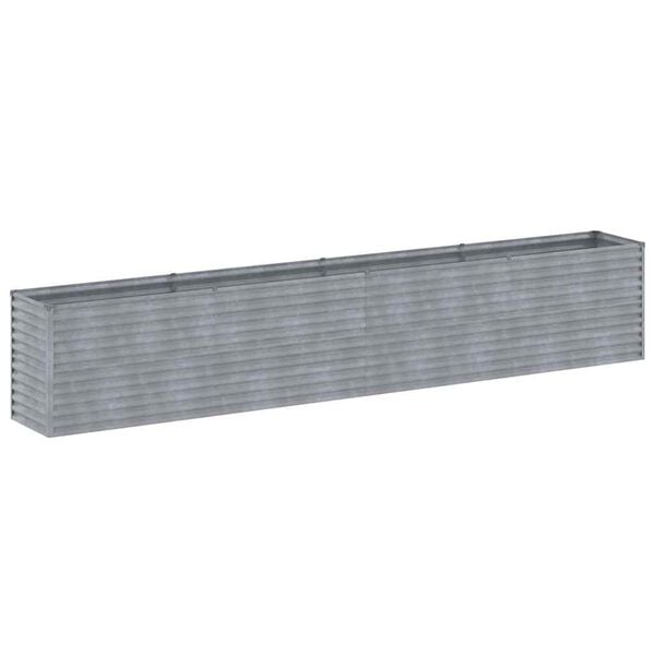 vidaXL Letto rialzato da giardino 385x50x69 cm in acciaio Corten