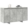 vidaXL Credenza Grigio cemento 135 x 41 x 75 cm Legno multistrato