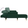 vidaXL Divano Letto a L Verde Scuro 271x140x70 cm in Velluto